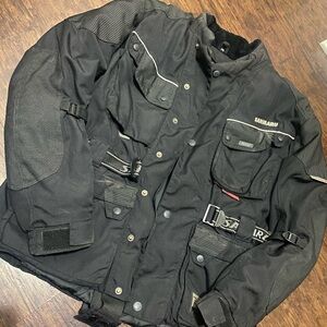 NICE Sanmaru size 2XL Motorcycle Biker jacket kevlar kenytex japan